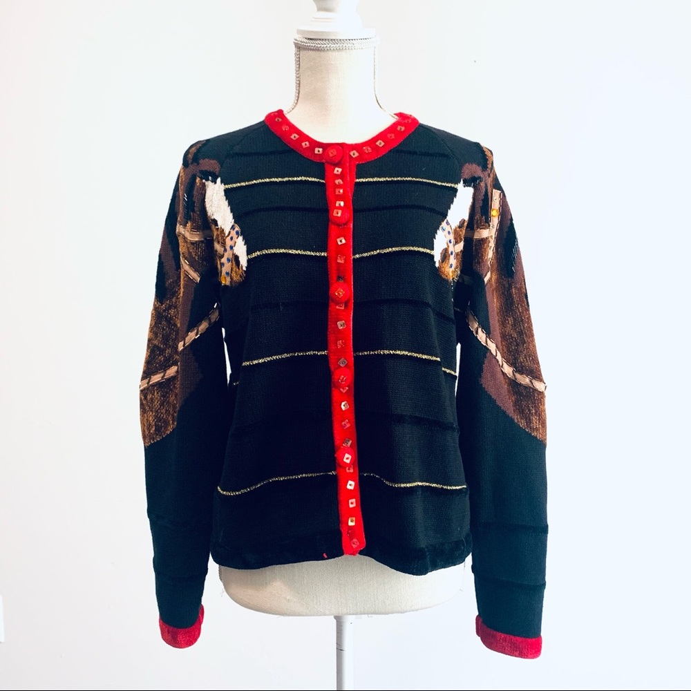 Berek Takako Sakon Horse Equestrian sweater Large